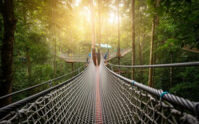 Pourquoi choisir un filet dans les arbres pour parcours aventure en toute sécurité